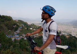 Cycling around Pokhara